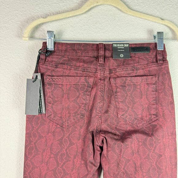 🟣🟣 Blank NYC Womens Reade Crop Skinny Dark Wash Jeans Size 24 - Picture 3 of 13